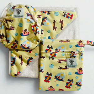 Baby & Toddler Swim Bundle with Towel - Puppies (New Design)