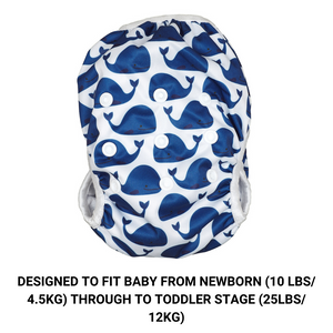 Baby & Toddler Swim Bundle with Towel - Blue Whale