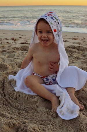 Baby & Toddler Swim Bundle with Towel - Multi-colour Shark