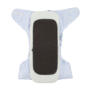 Modern Cloth Nappy (Pocket-OSFM)- 0-3 yrs- Spring Meadow + Inserts