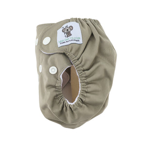 Modern Cloth Nappy (Pocket-OSFM)- NEWBORN 0-3 months- Slate Grey + Insert