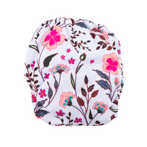 Modern Cloth Nappy (Pocket-OSFM)- NEWBORN 0-3 months- Spring Meadow + Insert
