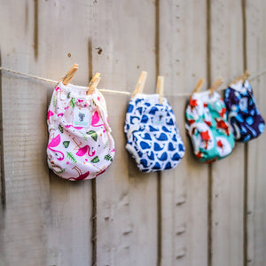 Reusable Swim Nappy- Pink Flamingo LARGE