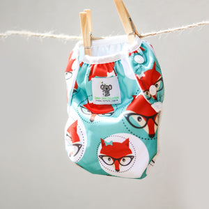 Reusable Swim Nappy Bundle - Set of 2 - Blue Whale & Fox