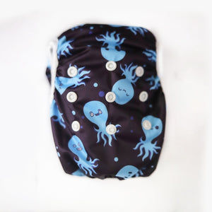 Reusable Swim Nappy Bundle- Set of 2 - Blue Whale & Octopus