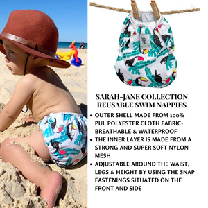 Baby & Toddler Swim Bundle with Towel - Toucan Aqua