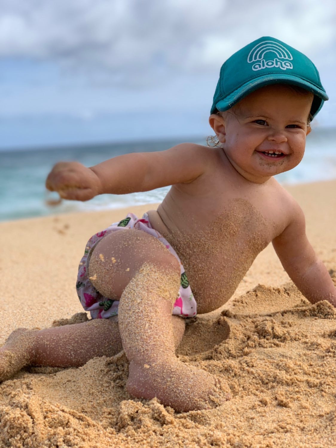 Reusable swim nappy size and fit guide for babies and toddlers