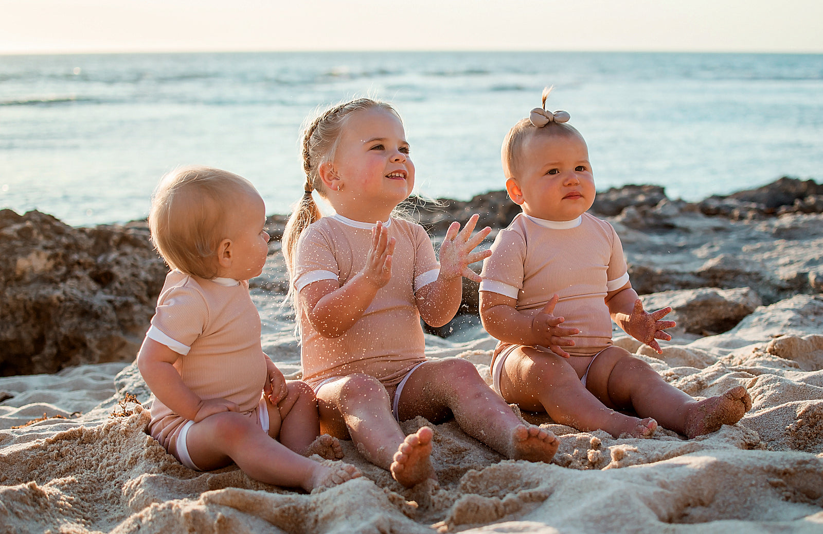 Girls Ribbed Swimwear (0-3 yrs)