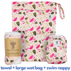 Baby & Toddler Swim Bundle with Towel - Pink Flamingo