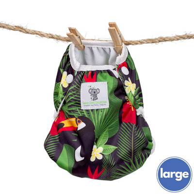 Reusable Swim Nappy- Toucan Jungle LARGE