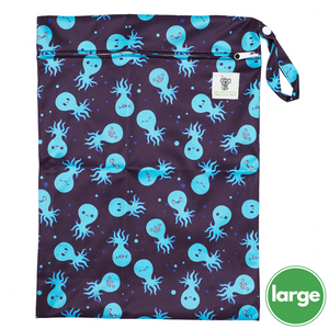 Waterproof Zip Wet Bag (Large) - Octopus - 40x30cm