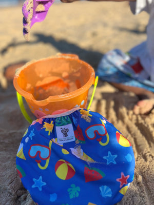Reusable Swim Nappy- Beach LARGE (New Design)