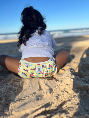 Reusable Swim Nappy- Puppies LARGE (New Design)