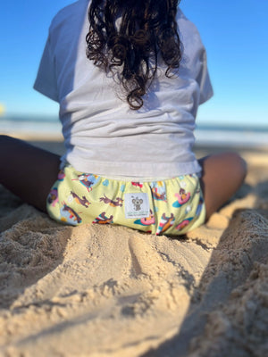 Reusable Swim Nappy- Puppies LARGE (New Design)