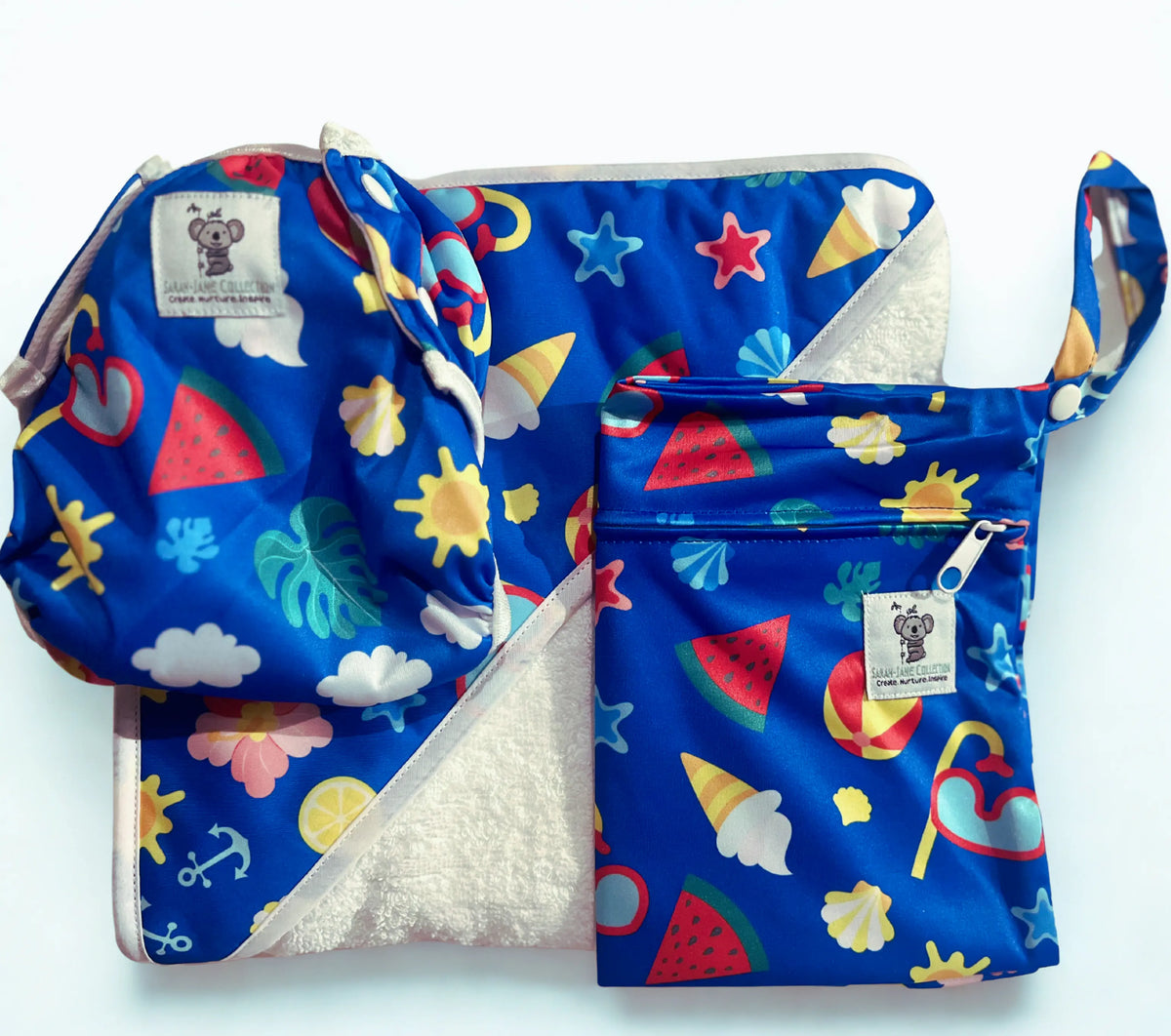 Baby & Toddler Swim Bundle with Towel - Beach (New Design)