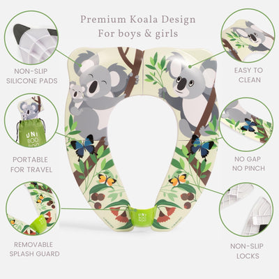 UNI BOO BOO Kid's Portable Travel Potty Seat - Koala