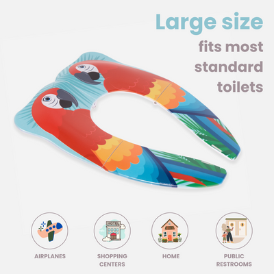 UNI BOO BOO Kid's Portable Travel Potty Seat - Macaw