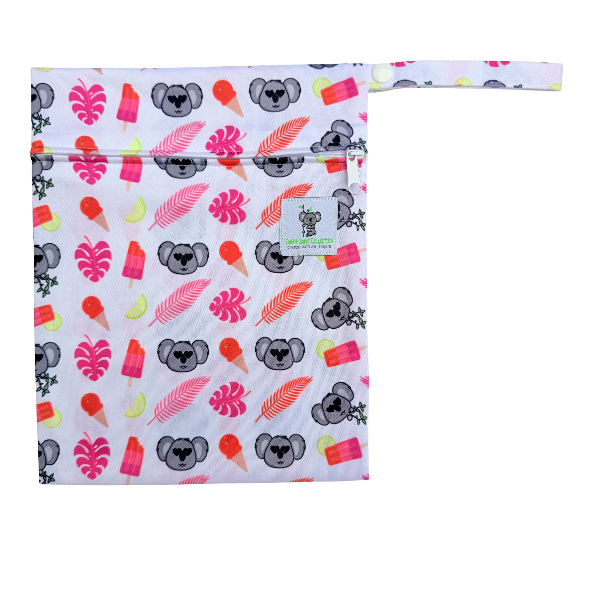 Waterproof Wet Bag - Pink Koala