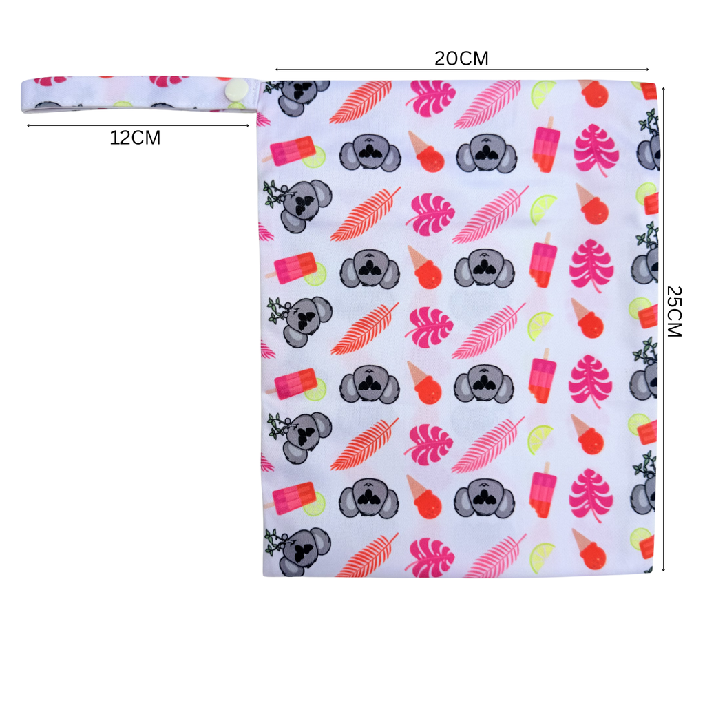 Waterproof Wet Bag - Pink Koala