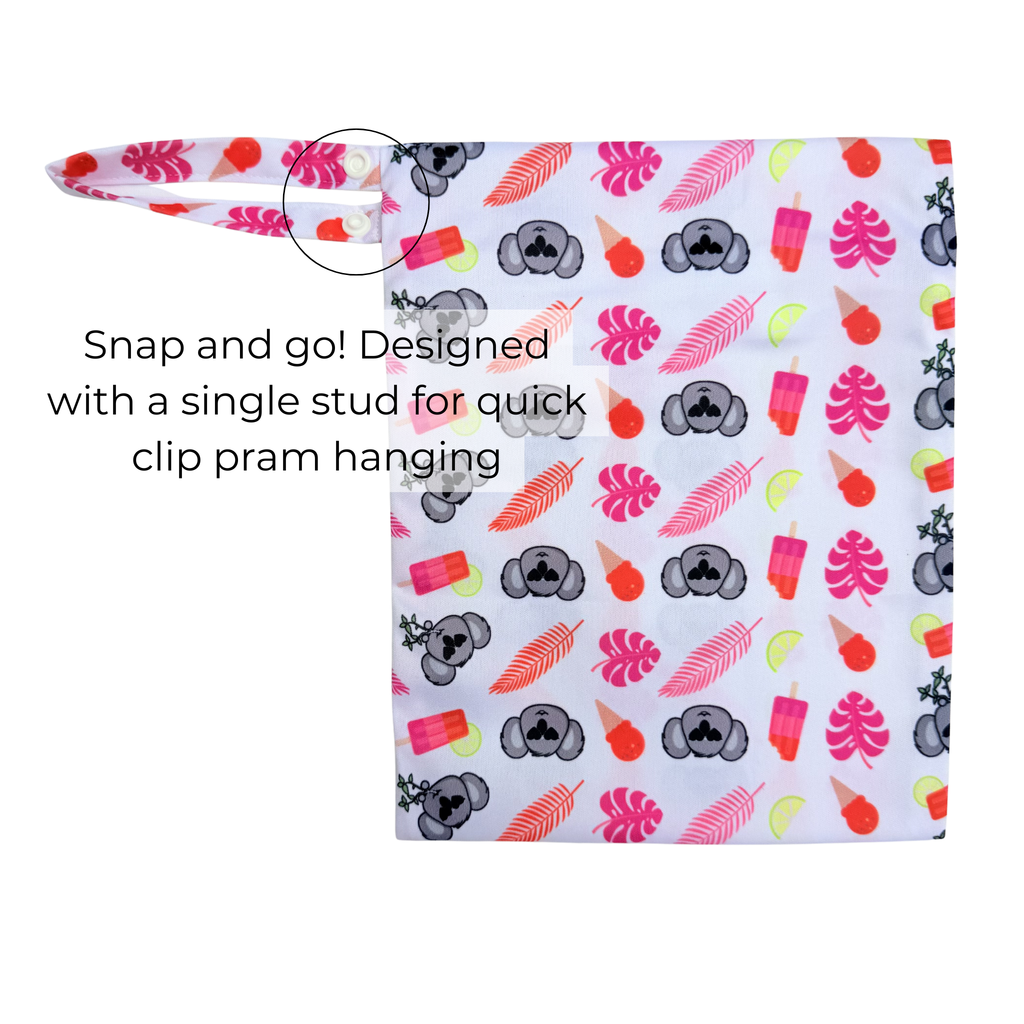 Waterproof Wet Bag - Pink Koala