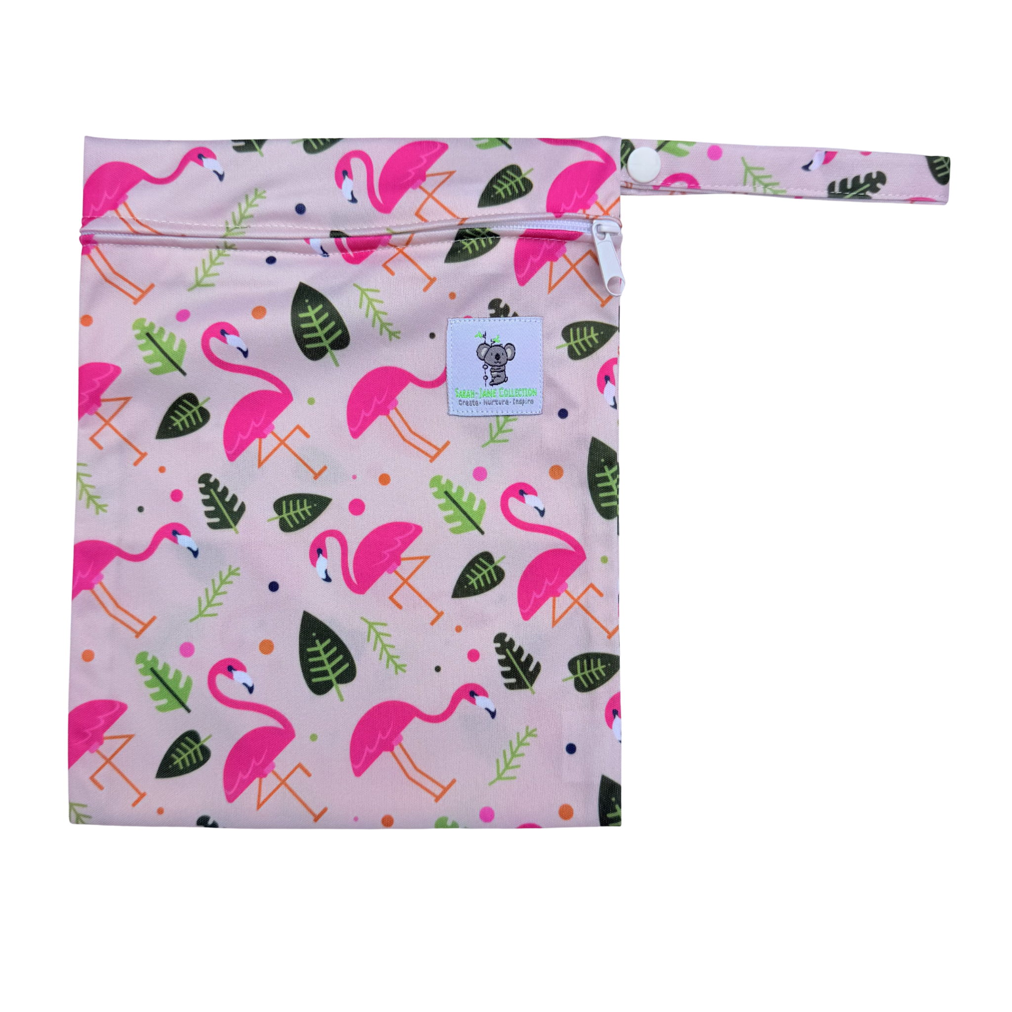 Waterproof Wet Bag - Pink Flamingo