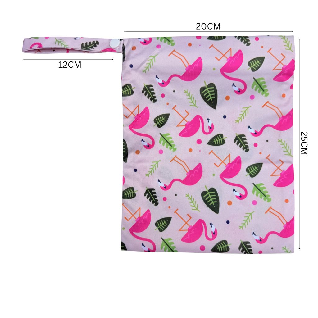 Waterproof Wet Bag - Pink Flamingo