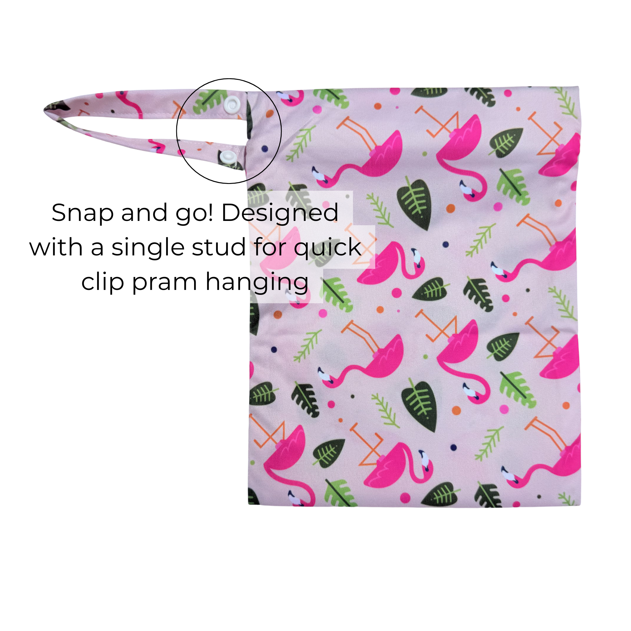 Waterproof Wet Bag - Pink Flamingo