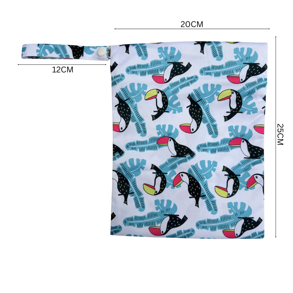Waterproof Wet Bag - Toucan Aqua