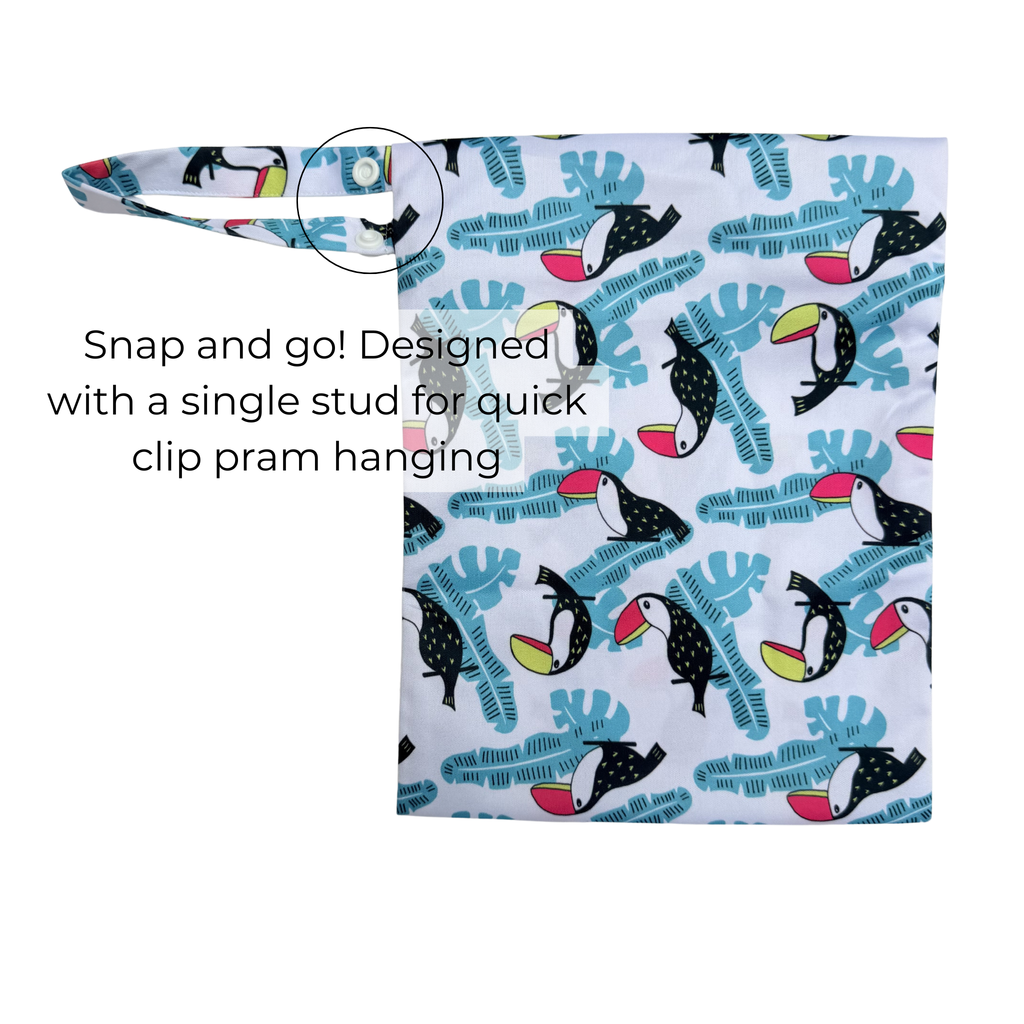 Waterproof Wet Bag - Toucan Aqua