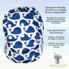 Reusable Swim Nappy & Waterproof Wet Bag- Blue Whale