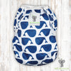 Reusable Swim Nappy & Waterproof Wet Bag- Blue Whale