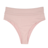 Ribbed Bikini Bottoms | High Waisted | Blush Pink