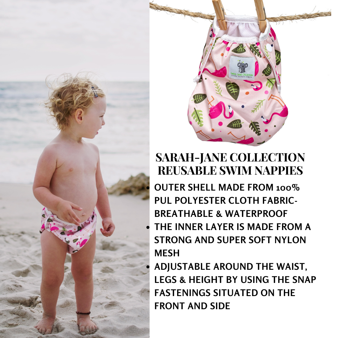 Baby & Toddler Swim Bundle with Towel - Pink Flamingo