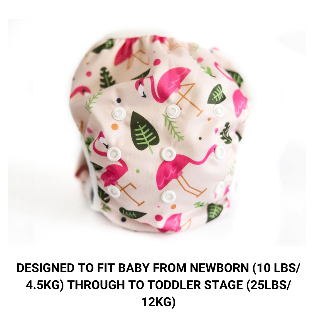 Baby & Toddler Swim Bundle with Towel - Pink Flamingo