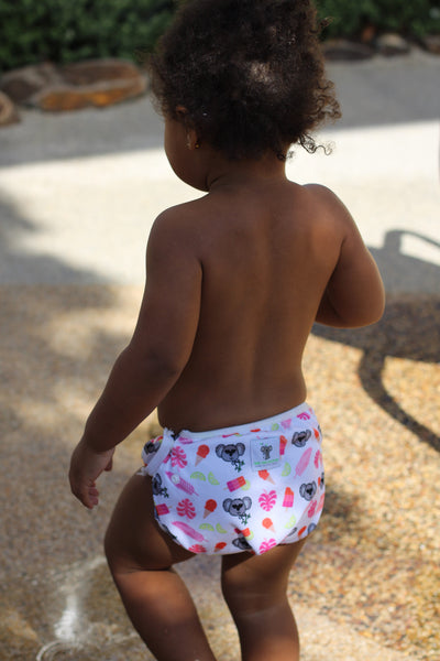 Reusable Swim Nappy- Standard- Pink Koala