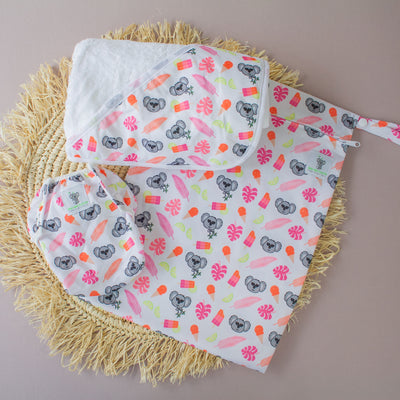 Baby & Toddler Swim Bundle with Towel - Pink Koala