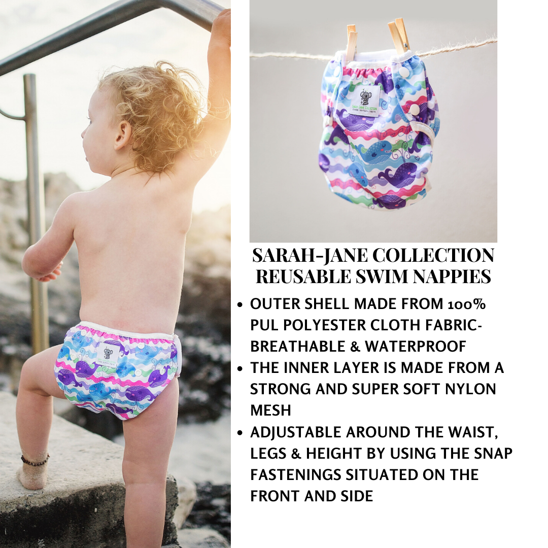 Baby & Toddler Swim Bundle with Towel - Purple Whale