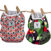 Reusable Swim Nappy Bundle- Set of 2 - Rainbow & Toucan Jungle