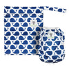 Reusable Swim Nappy & Waterproof Wet Bag- Blue Whale