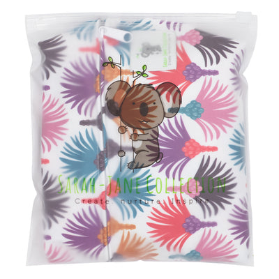 Waterproof Zip Wet Bag (Large) - Carnival Feather - 40x30cm