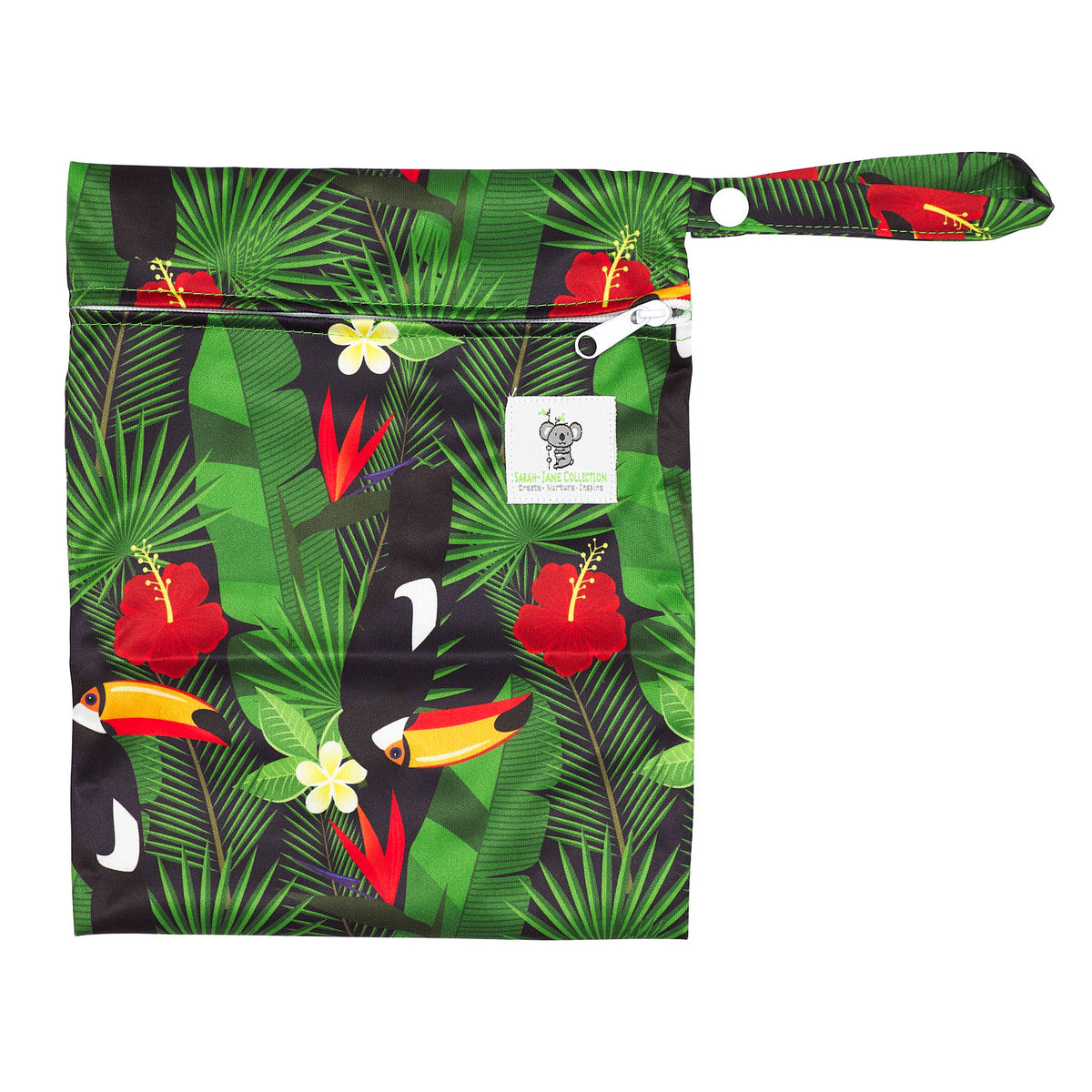 Reusable Swim Nappy & Waterproof Wet Bag- Toucan Jungle