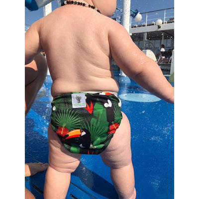 Reusable Swim Nappy- Toucan Jungle LARGE