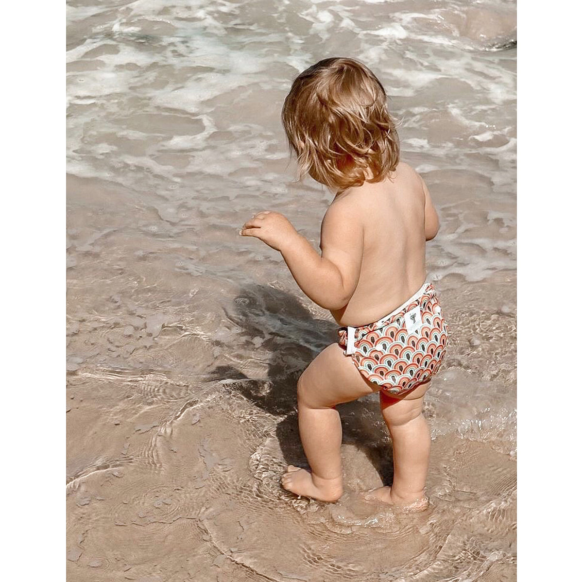 Reusable Swim Nappy Bundle- Set of 2 - Rainbow & Feather