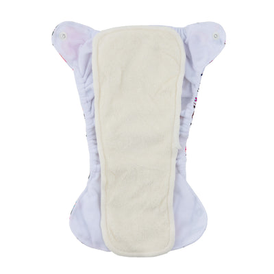 Modern Cloth Nappy (Pocket-OSFM)- NEWBORN 0-3 months- Spring Meadow + Insert