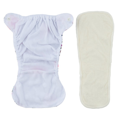 Modern Cloth Nappy (Pocket-OSFM)- NEWBORN 0-3 months- Dino + Insert