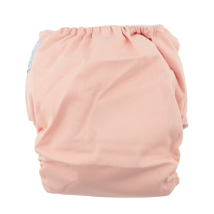 Modern Cloth Nappy (Pocket-OSFM)- 0-3 yrs- Dusty Pink + Inserts