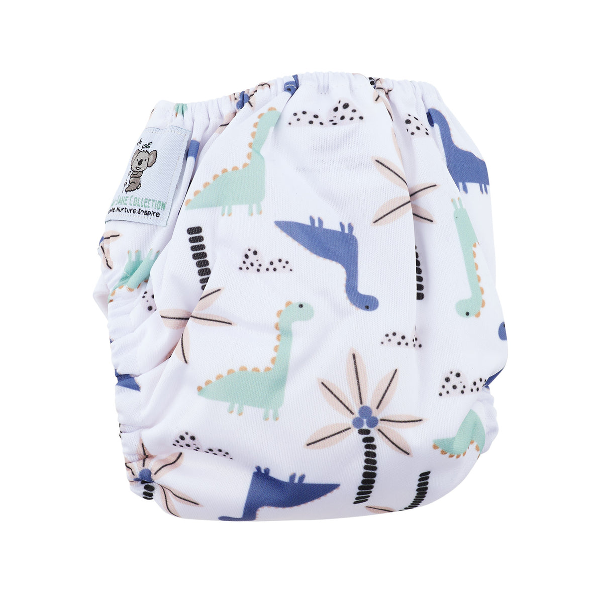 Modern Cloth Nappy (Pocket-OSFM)- NEWBORN 0-3 months- Dino + Insert