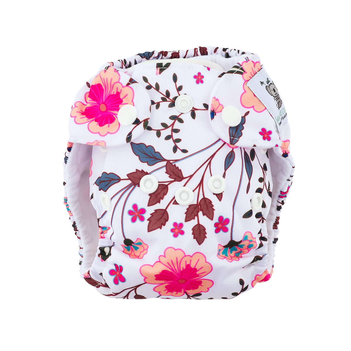 Modern Cloth Nappy (Pocket-OSFM)- NEWBORN 0-3 months- Spring Meadow + Insert