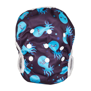 Reusable Swim Nappy & Waterproof Wet Bag- Octopus