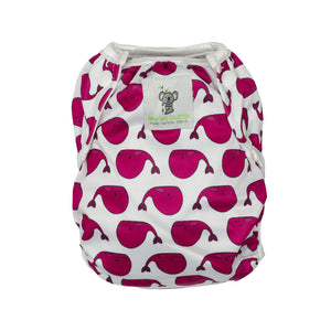 Reusable Swim Nappy- Fuschia Pink Whale